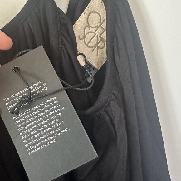 NWT Chaser Cold Shoulder Long Sleeve Romper in Black - Size: Medium - Picture 6 of 12